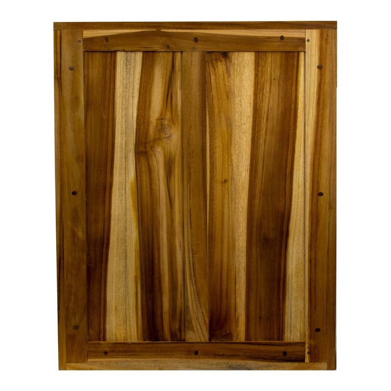 EcoDecors Significado Solid Teak Bathroom Wall Cabinet -Fully Assembled
