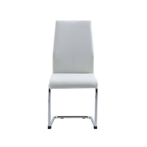 Shop Global Furniture Usa White Faux Leather Dining Chair