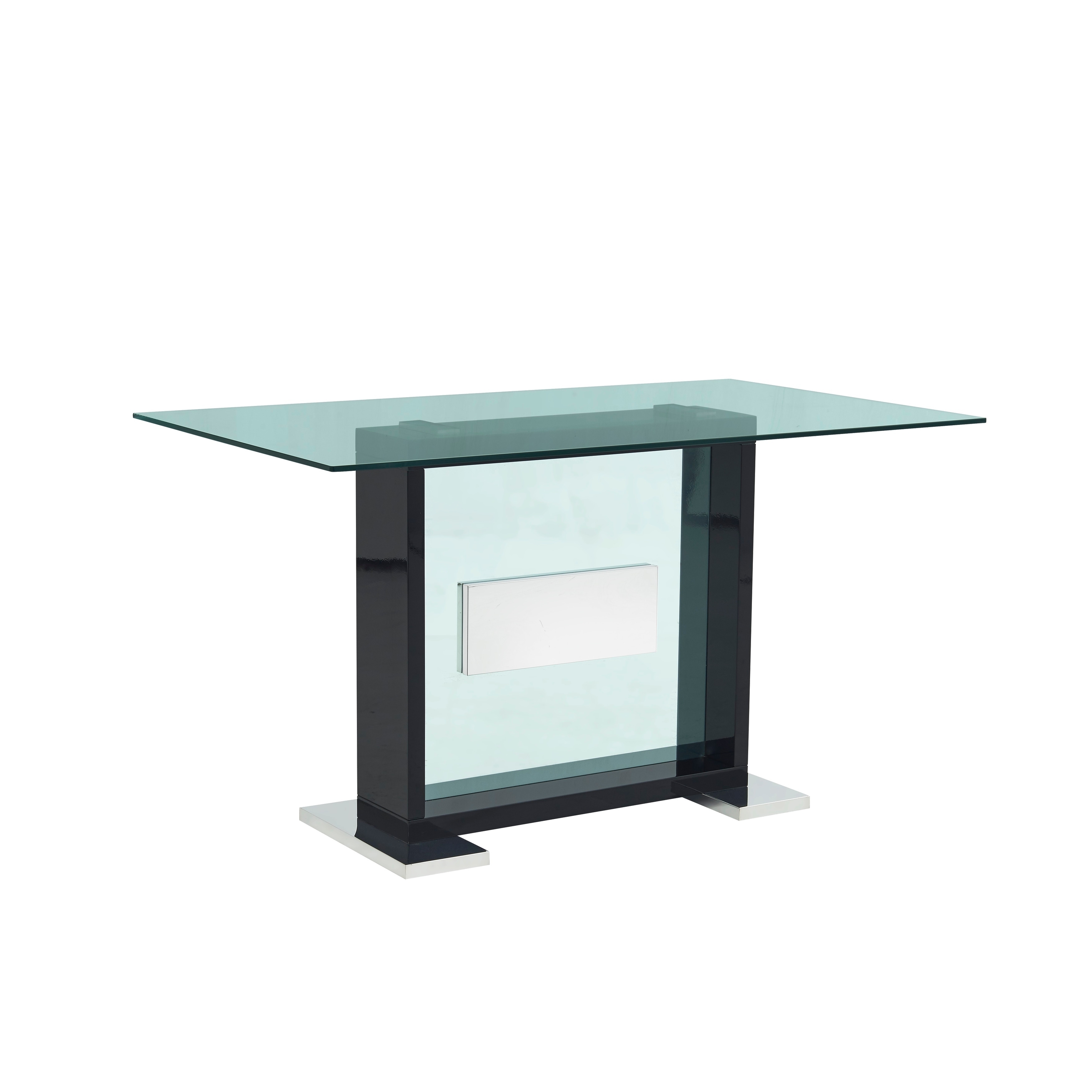 Global Furniture Usa Gl Top Contemporary Black Bar Table Gl Top Contemporary Black Bar Table