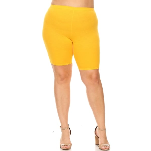 high waisted biker shorts plus size