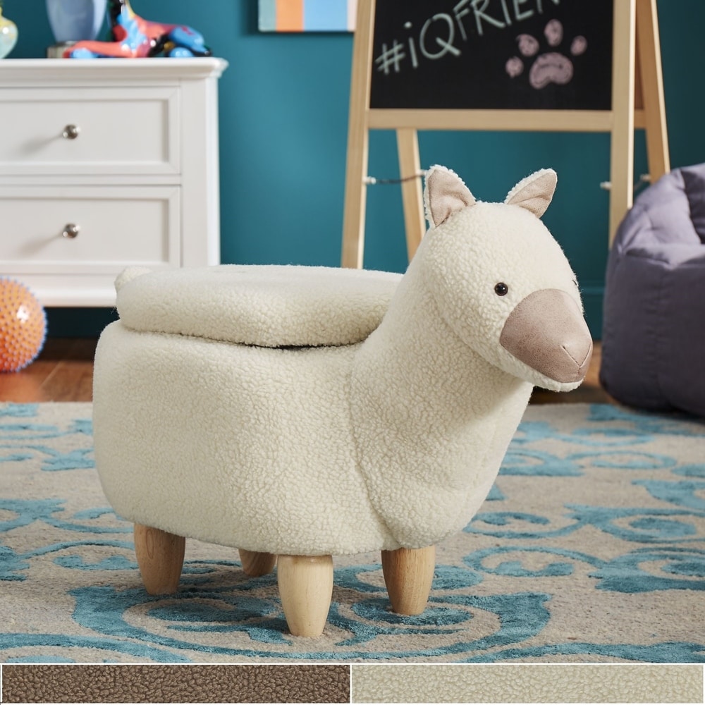 Llama footstool store