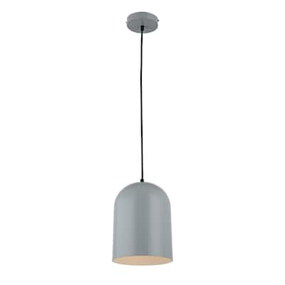 1-light Grey/White Hanging Mini Pendant