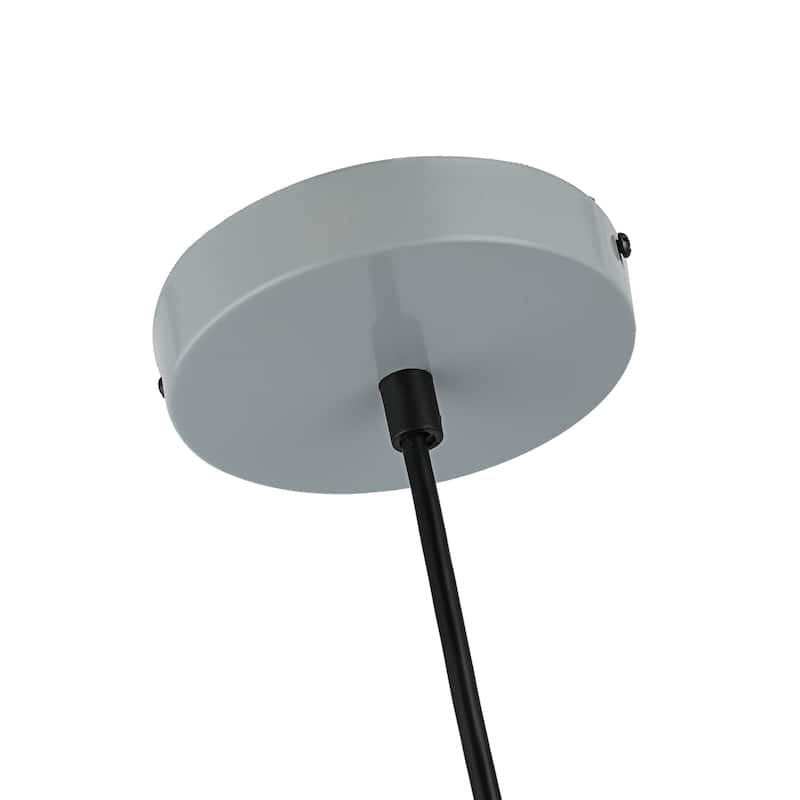 1-light Grey/White Hanging Mini Pendant