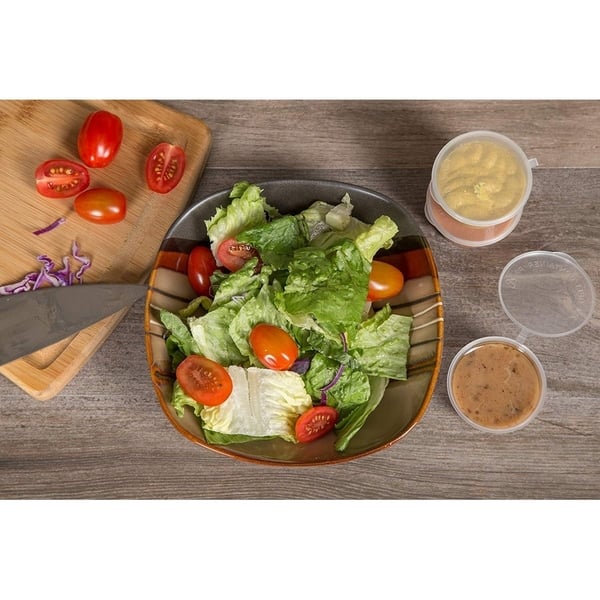50mL Salad Condiment Containers with Lids Leak Proof Dipping Sauce Cups\