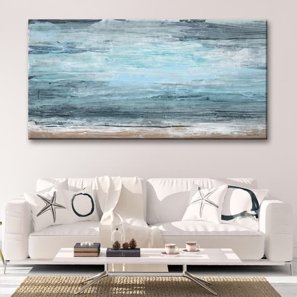 slide 2 of 3, BEACH CREST Beach Gallery Wrapped Canvas by Norman Wyatt Home