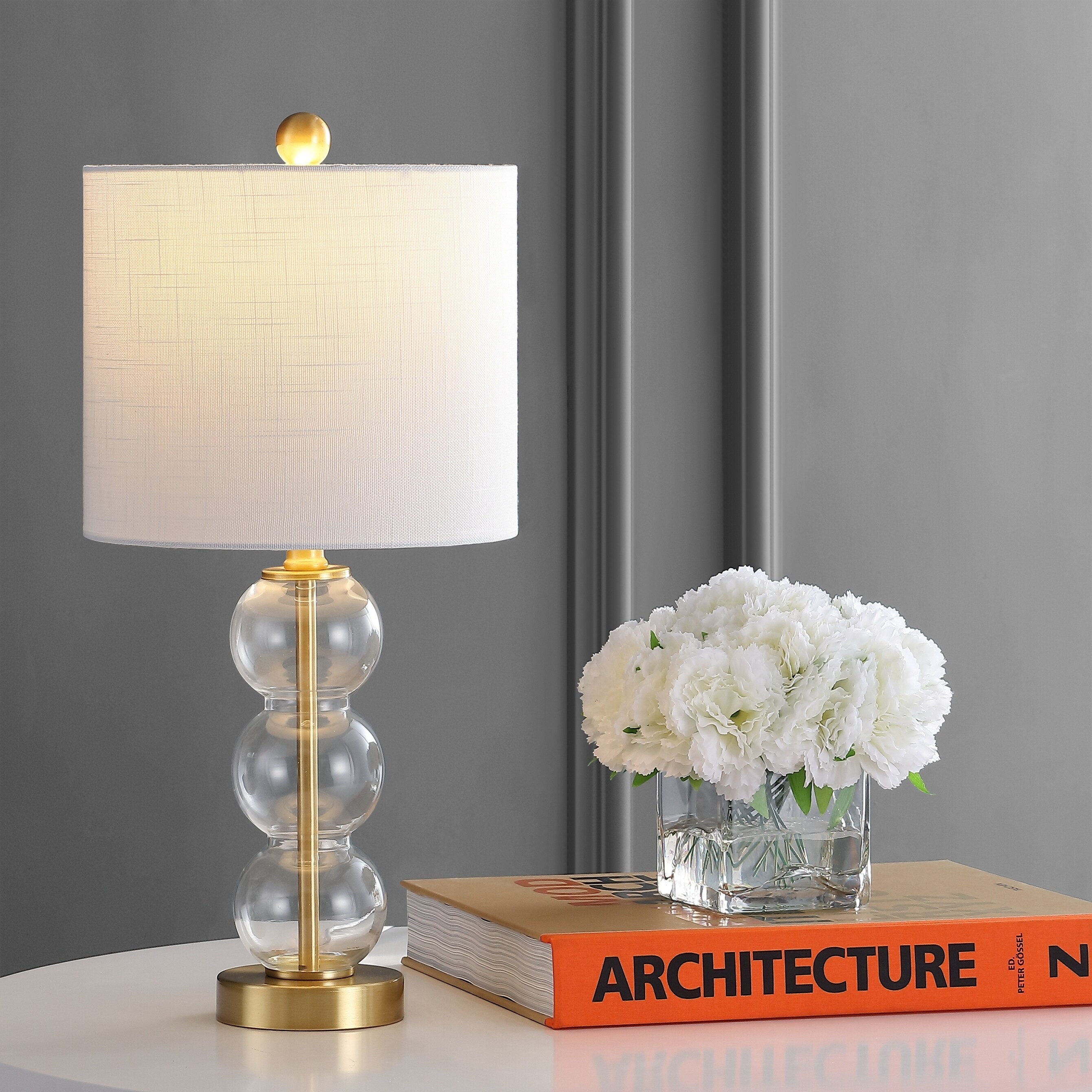 brass gold table lamp