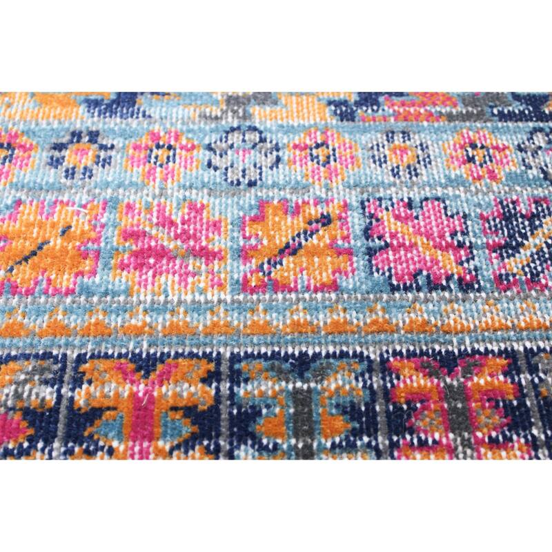 Bashian Nick Transitional Distressed Multicolor Oriental Area Rug