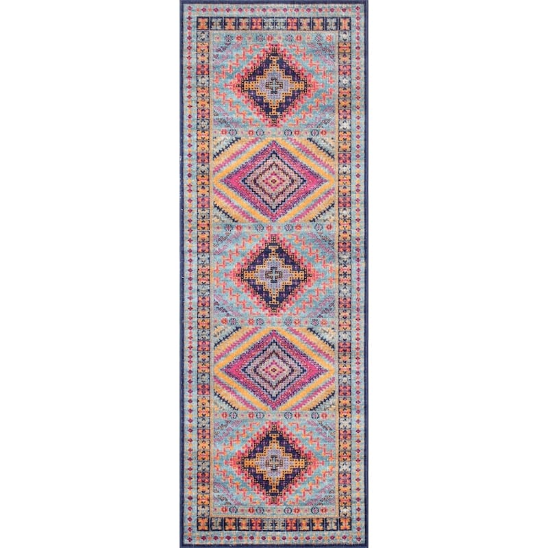 Bashian Nick Transitional Distressed Multicolor Oriental Area Rug