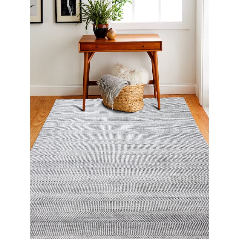 Bashian Hand Loomed Layla Rug - 2'6" X 10' Runner - SILVER
