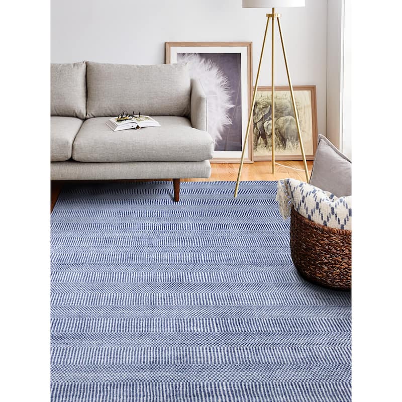 Bashian Hand Loomed Layla Rug - 3'6" X 5'6" - BLUE