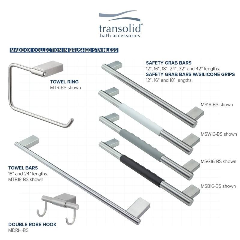 Transolid Maddox Double Hooks - 2.02" x 3.89" x 2.55"