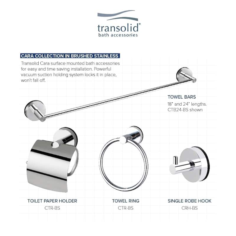Transolid Cara Robe Hook - 2.25" x 2.59" x 2.59"