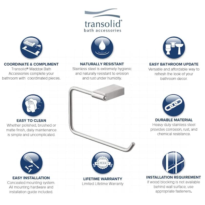 Transolid Maddox Towel Ring