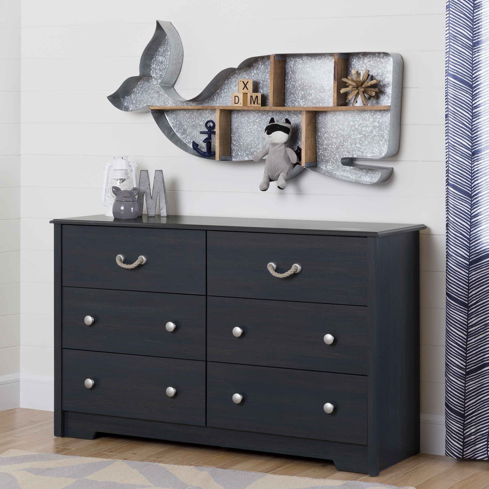 Shop South Shore Navali 6 Drawer Double Dresser Free Shipping