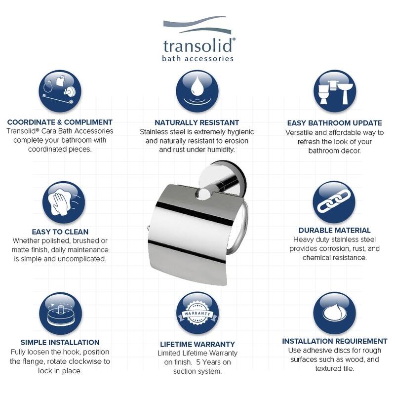Transolid Cara Paper Holder - 3.74" x 5.59" x 5.83"
