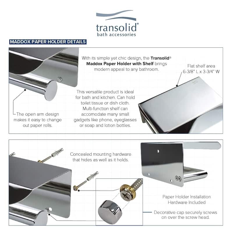 Transolid Paper Holder - 5.08" x 7.17" x 3.23"