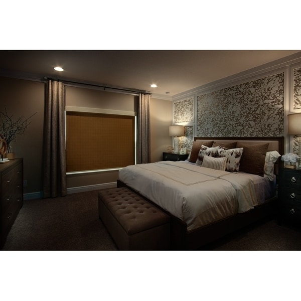 Eclipse Blackout Window Shade in Jade with Valance. Opens flyout.