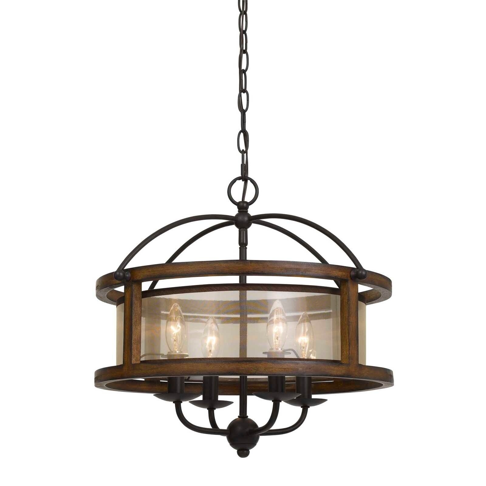 Mission Pine Wood Chandelier - Chandeliers For Bedrooms by Overstock.com