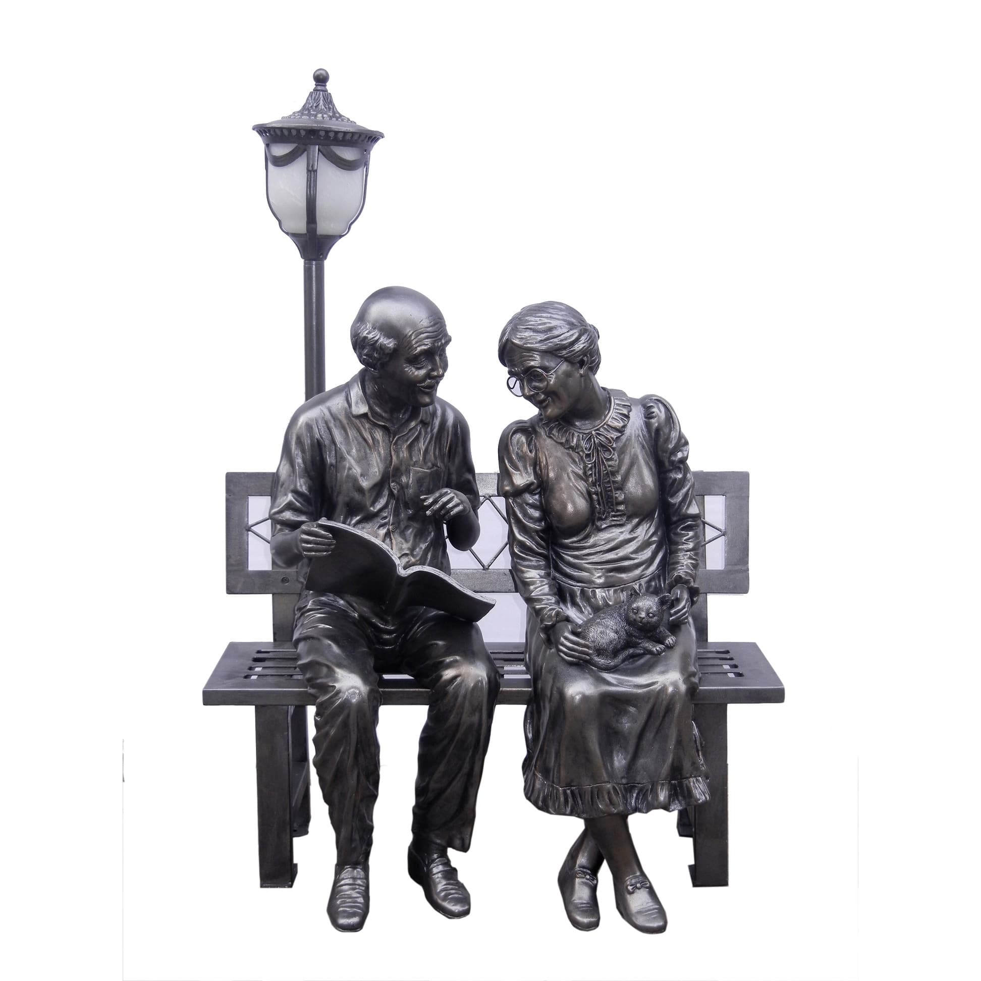 Small Old Couple Withstreet Lamp - On Sale - Bed Bath & Beyond - 29045124