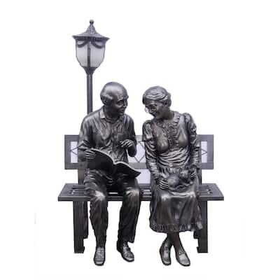 Small Old Couple Withstreet Lamp