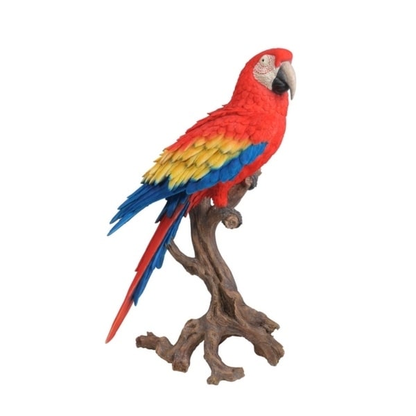 macaw parrot statue