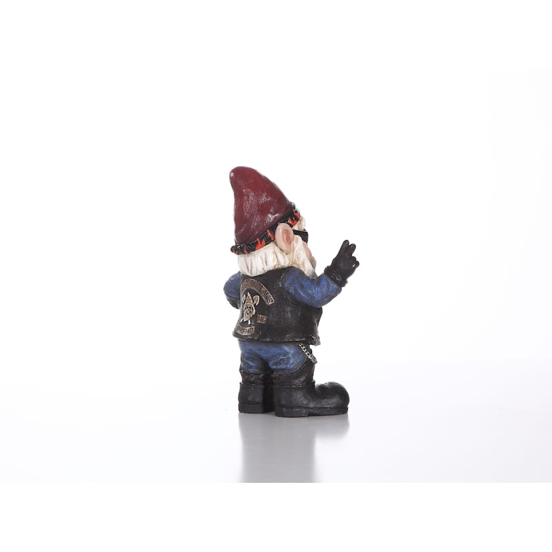 Biker Gnome Withsunglasses & Helmet- Gnomad