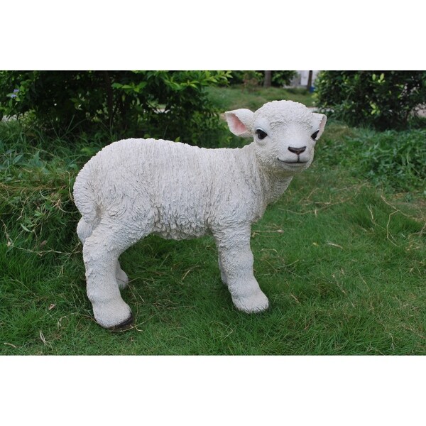 garden lamb statue
