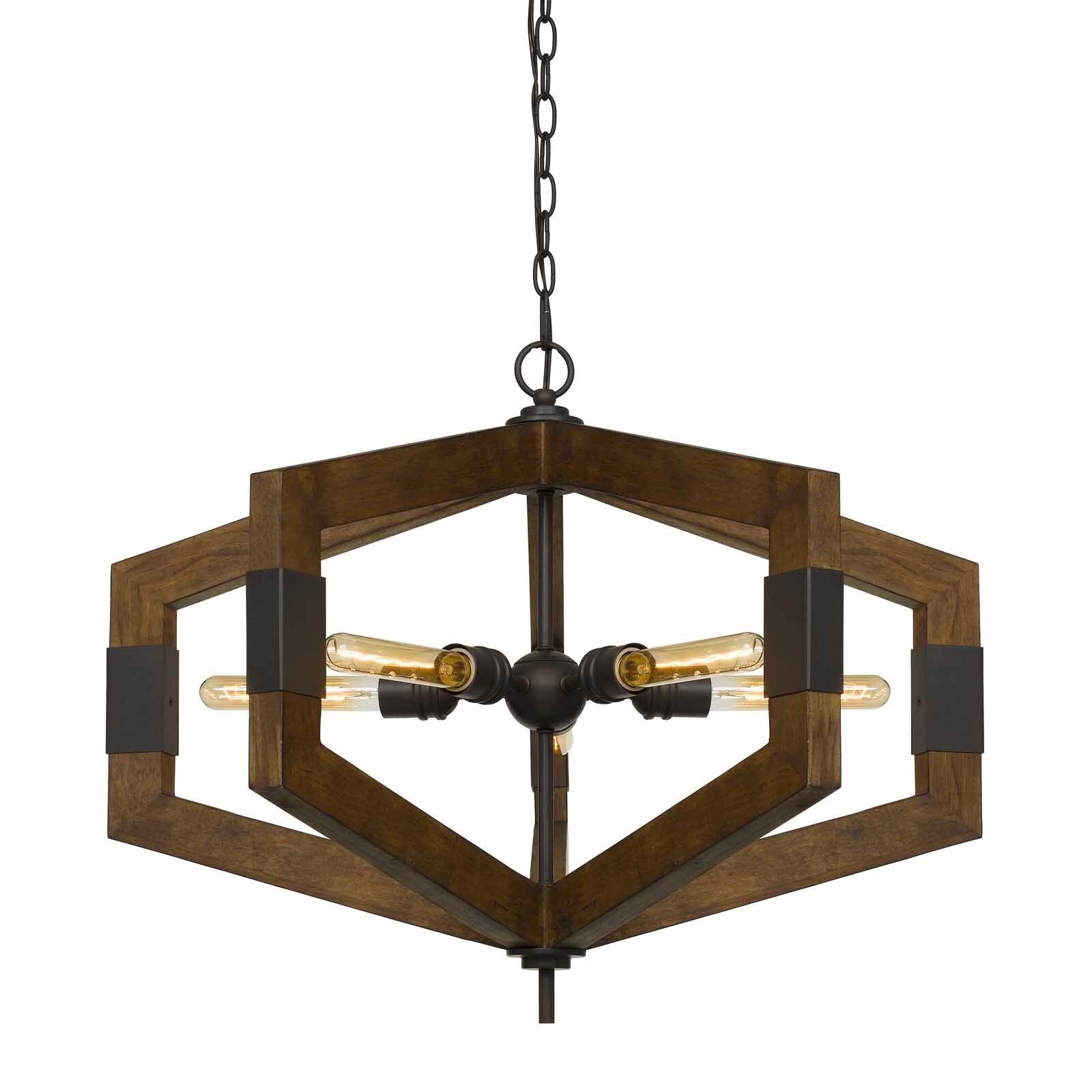 Varna Pine Wood Chandelier - Chandeliers For Bedrooms by Overstock.com