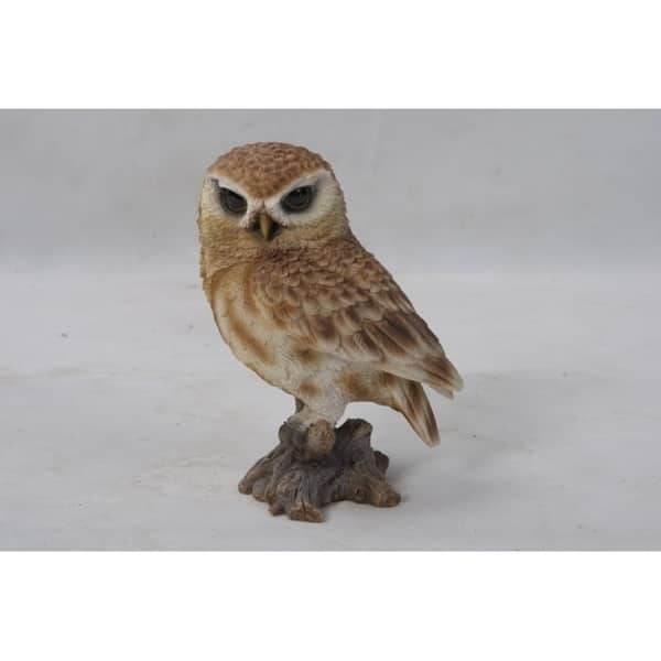 Small Brown Owl On Stump - Bed Bath & Beyond - 29045618