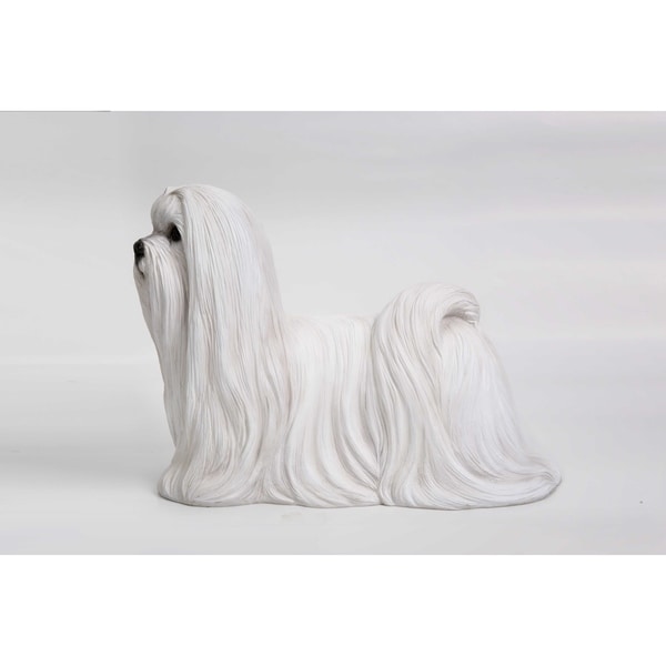 maltese statue dog