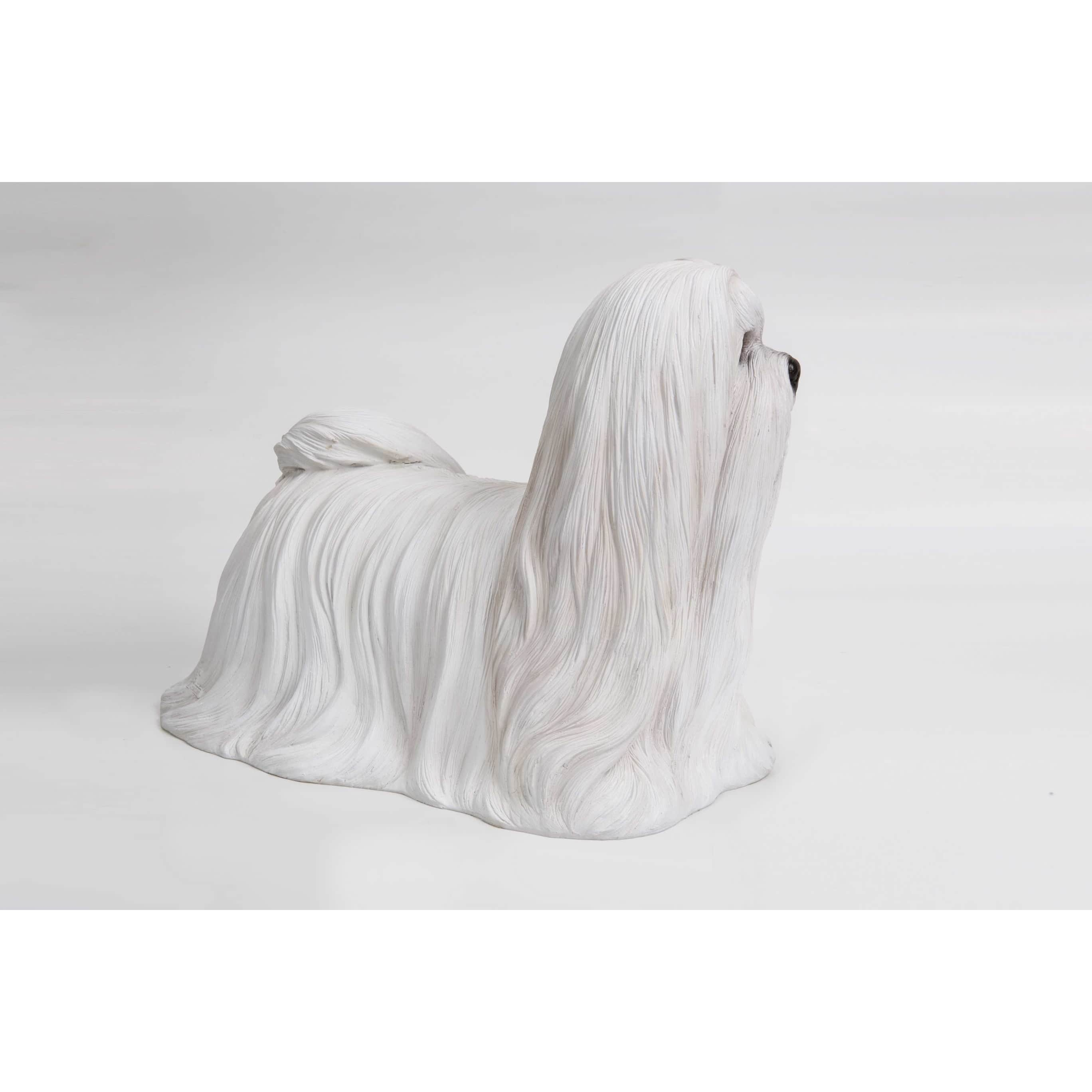 maltese statue dog