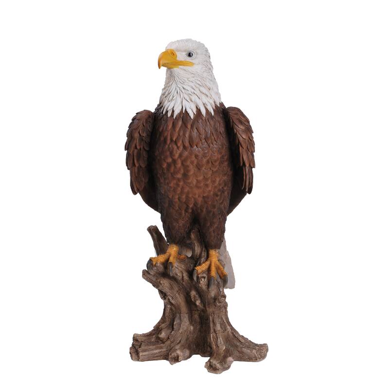 Large Bald Eagle On Stump Statue - On Sale - Bed Bath & Beyond - 29045696