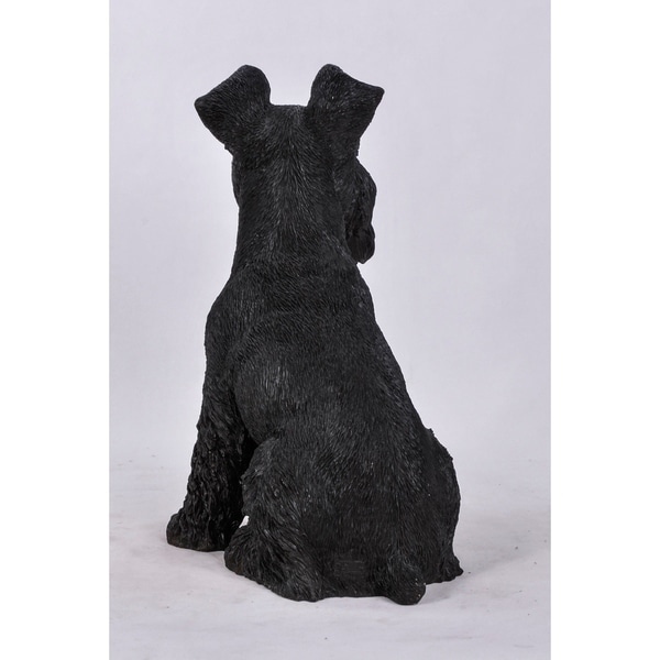 schnauzer statue for garden