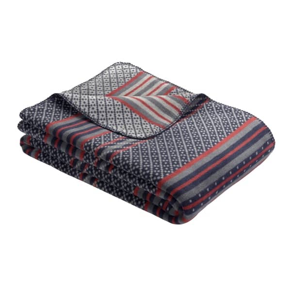 S Oliver Blue Multi Intricate Stripe Design Woven Throw Blanket Overstock 29045737
