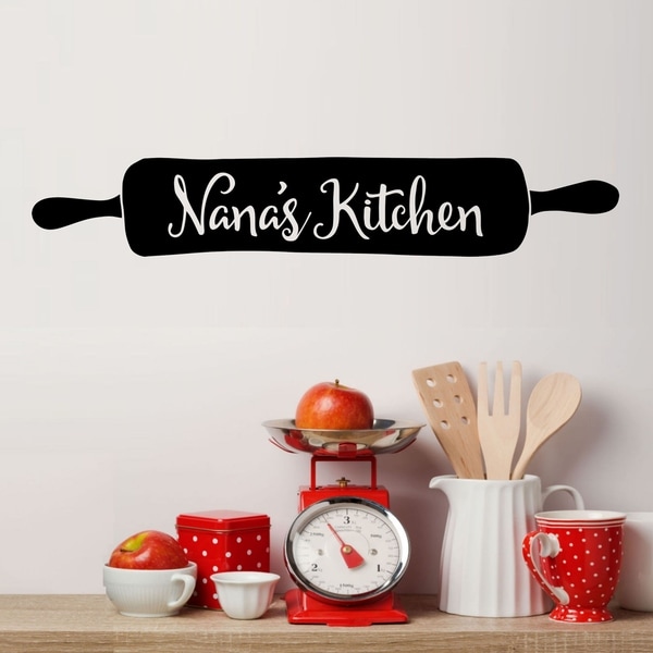 Nana's Kitchen Rolling Pin Vinyl Wall Decal