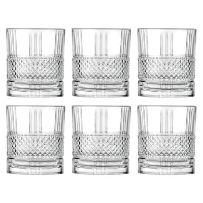 Majestic Gifts Inc. Set of 6 Glass Designed DOF Tumblers , 12 oz.