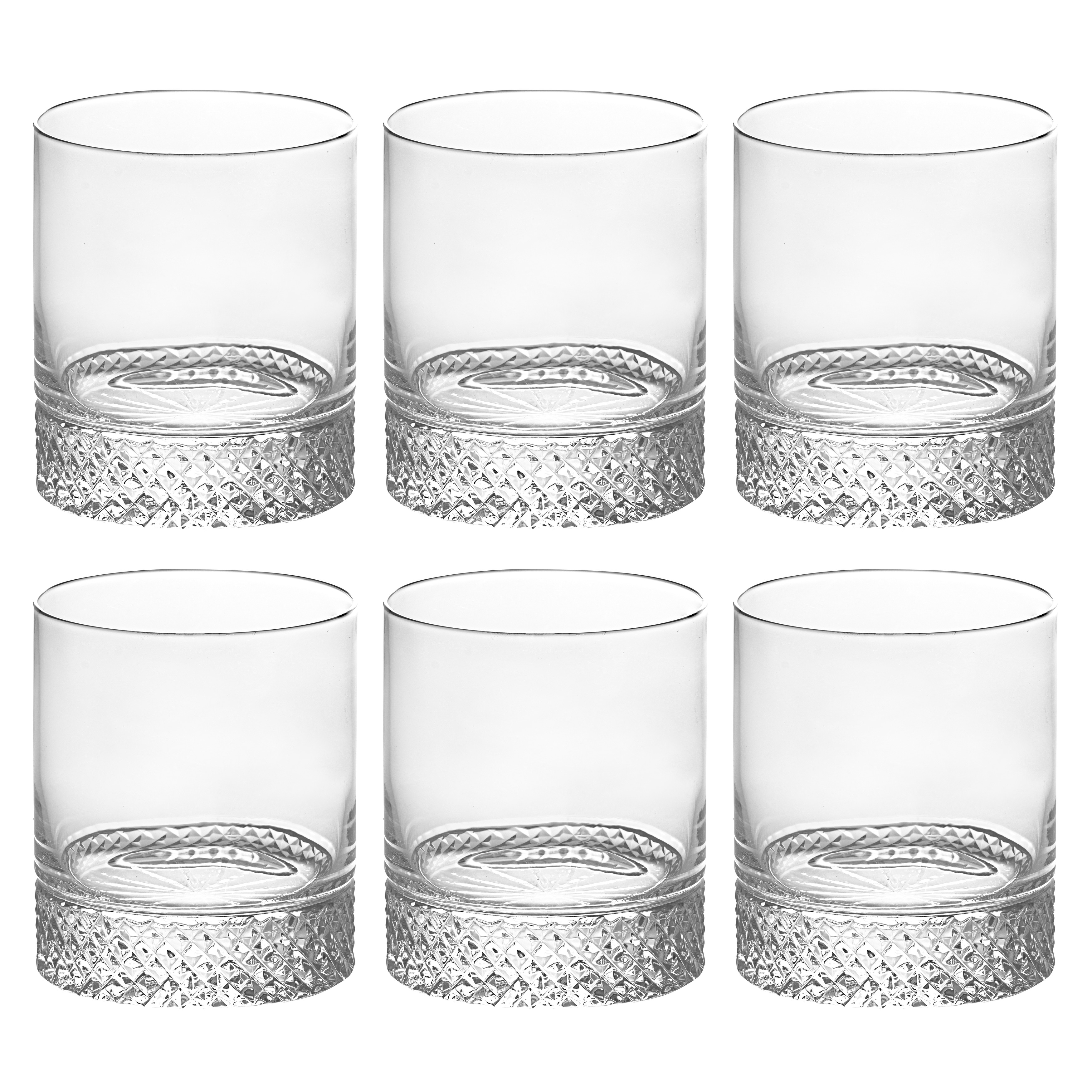 Majestic Crystal Confetti 14 oz. Crystal Highball Glass (Set of 6)