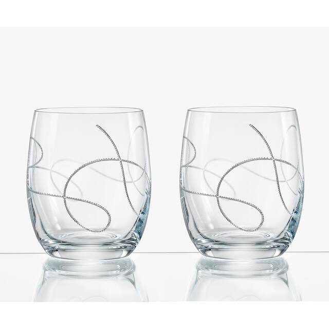 Majestic Gifts Inc. DOF Glasses with String Design, Set of 2