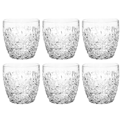 Majestic Gifts Inc. Crystal DOF Tumblers with Frosted Design Set of 6 , 12 oz.