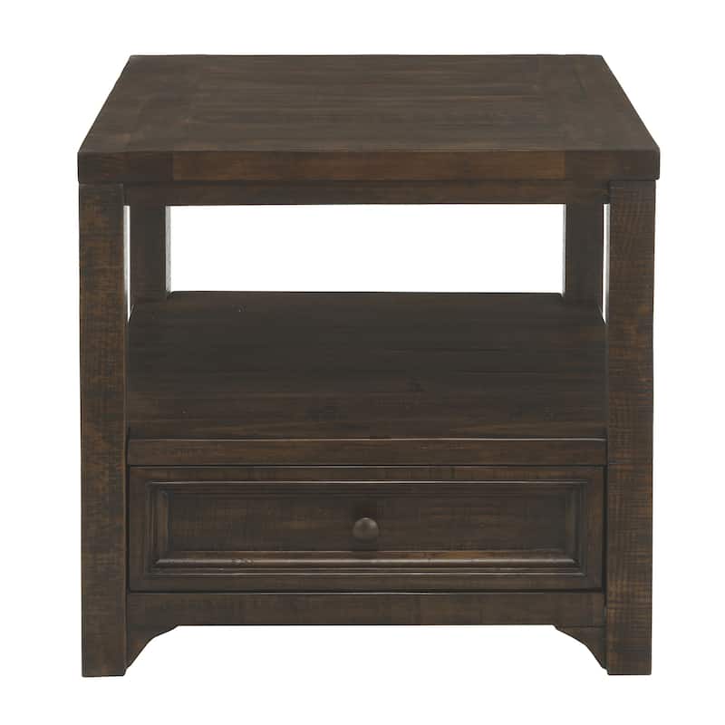 Carbon Loft Helcar Solid Wood End Table - 24" x 24" x 24"