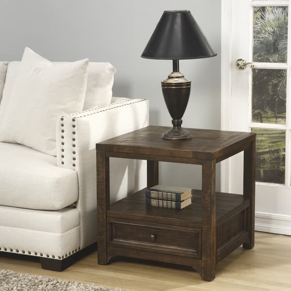 Carbon Loft Helcar Solid Wood End Table - 24" x 24" x 24"