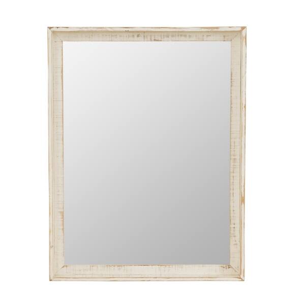 Laurie Farmhouse Wall Mirror 26 H X 5 W X 2 D Mirror Only 23 H X 17 W Overstock