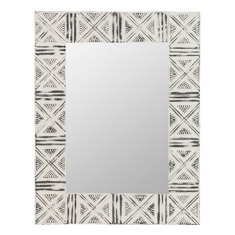 The Gray Barn Pollyanna Wall Mirror - 30"H x 23"W x 1.5"D (Mirror only: 21"H x 14"W)