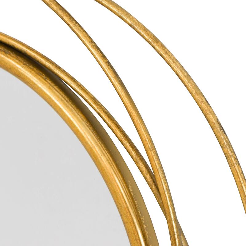 Carson Carrington Lacksta Round Wall Mirror - 32"H x 32"W x 1.5"D (Mirror only: 21"H x 21"W)