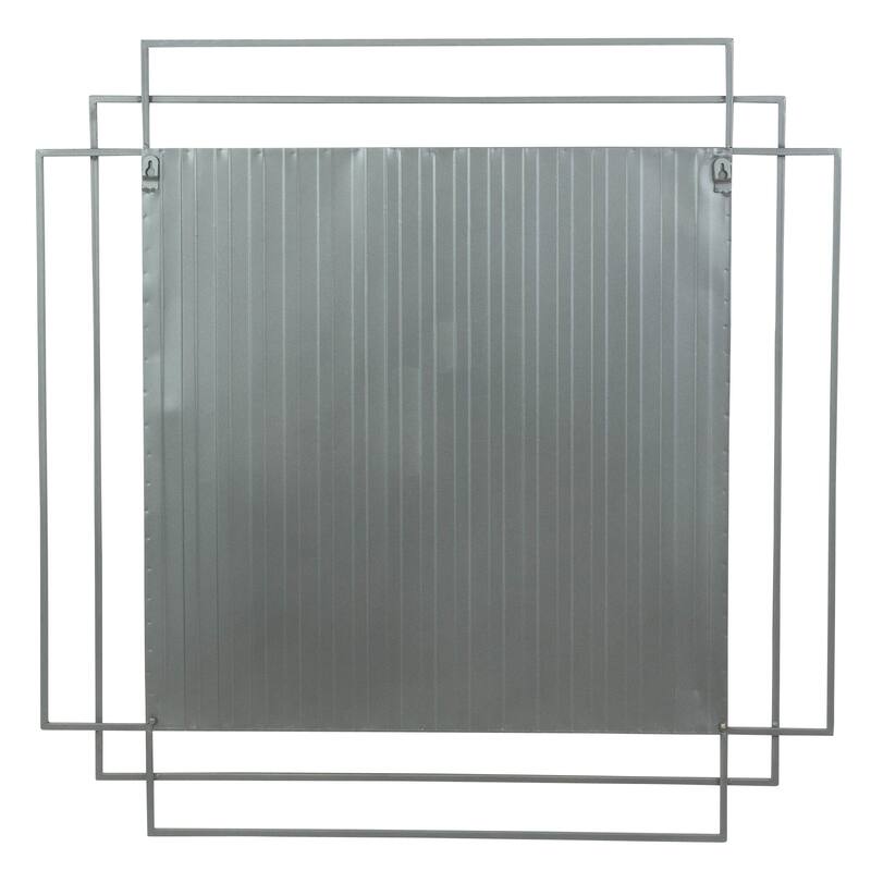 Dmitry Modern Wall Mirror - 32.5"H x 32.5"W x 1"D (Mirror only: 23"H x 23"W)