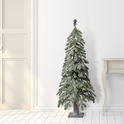 Pre-Lit Winter Frost Alpine Tree