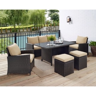 cusco 6 seater rattan dining set