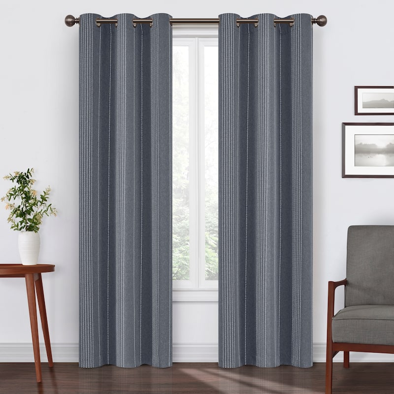 Eclipse Ronneby Blackout Window Panel - 95 Inches - Slate