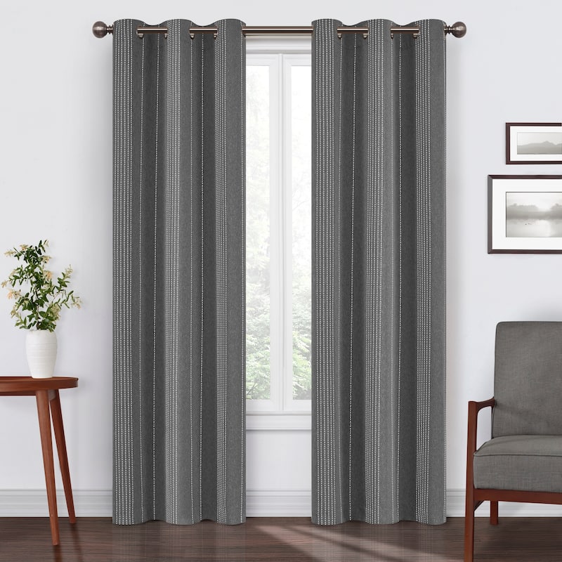 Eclipse Ronneby Blackout Window Panel - 63 Inches - Black