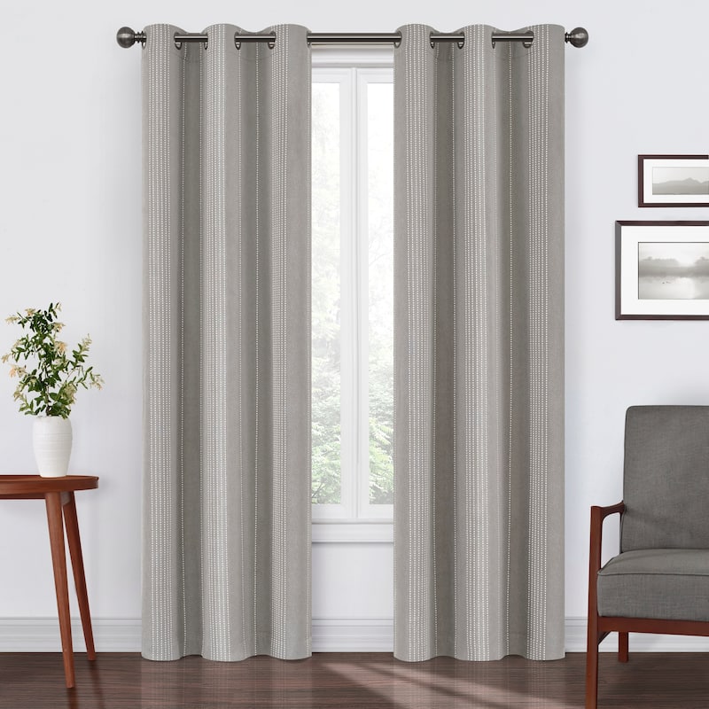 Eclipse Ronneby Blackout Window Panel - 108 Inches - Light Grey
